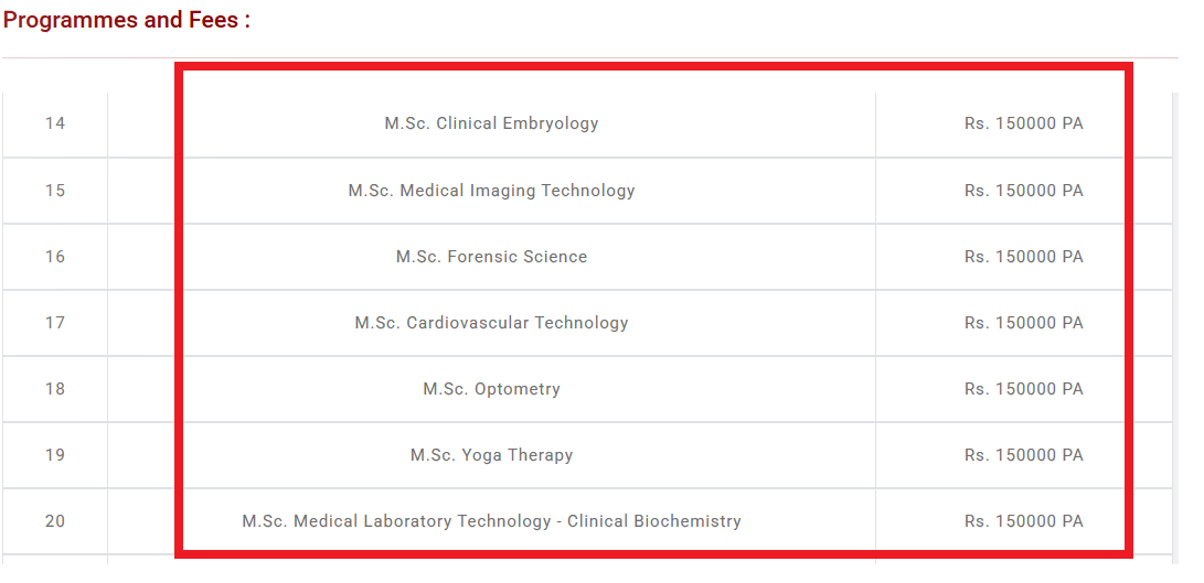 Bharath University UG/PG Fee Structure 2025-26