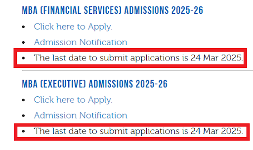 Goa University MBA Admission Open