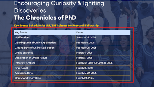 ADTU Admission Schedule