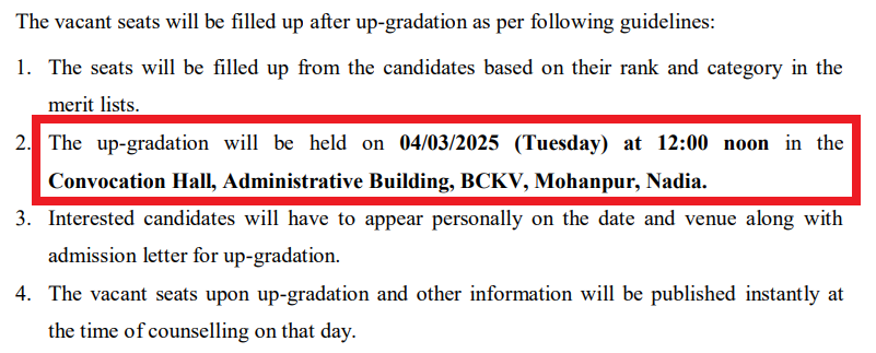 BCKV PhD Admission 2025