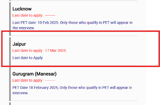 Amity University PET Dates