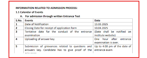 NIA PhD Admissions 2025