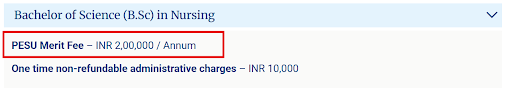 PES University Fee Details