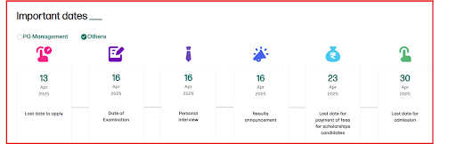 GITAM UG and PG Admission Schedule