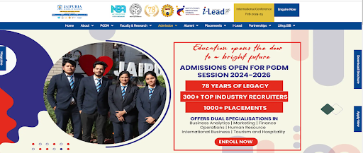 Jaipuria School of Buisness website