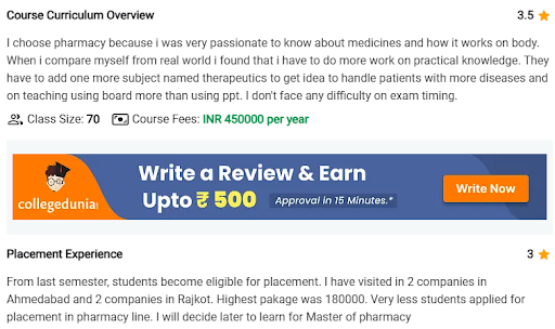 RK University Rajkot Student review