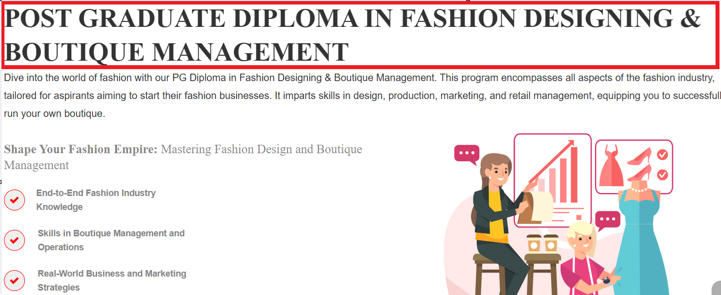 PG Diploma in Fashion Designing