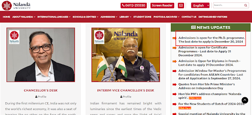 Nalanda University PhD