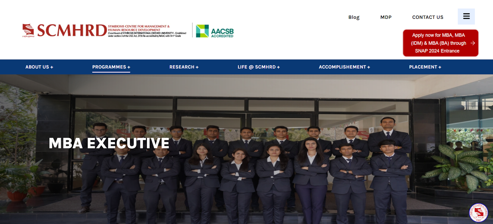 SCMHRD MBA(Executive) Admission 2025 Schedule Announced
