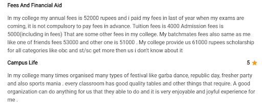 SAM Global University student review