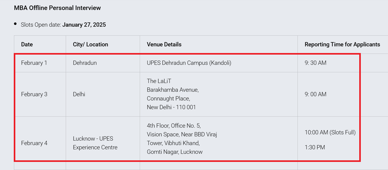 UPES MBA Design Interview 2025