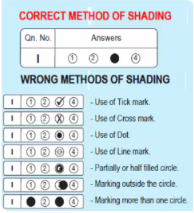 Ways to fill NEET OMR Sheet